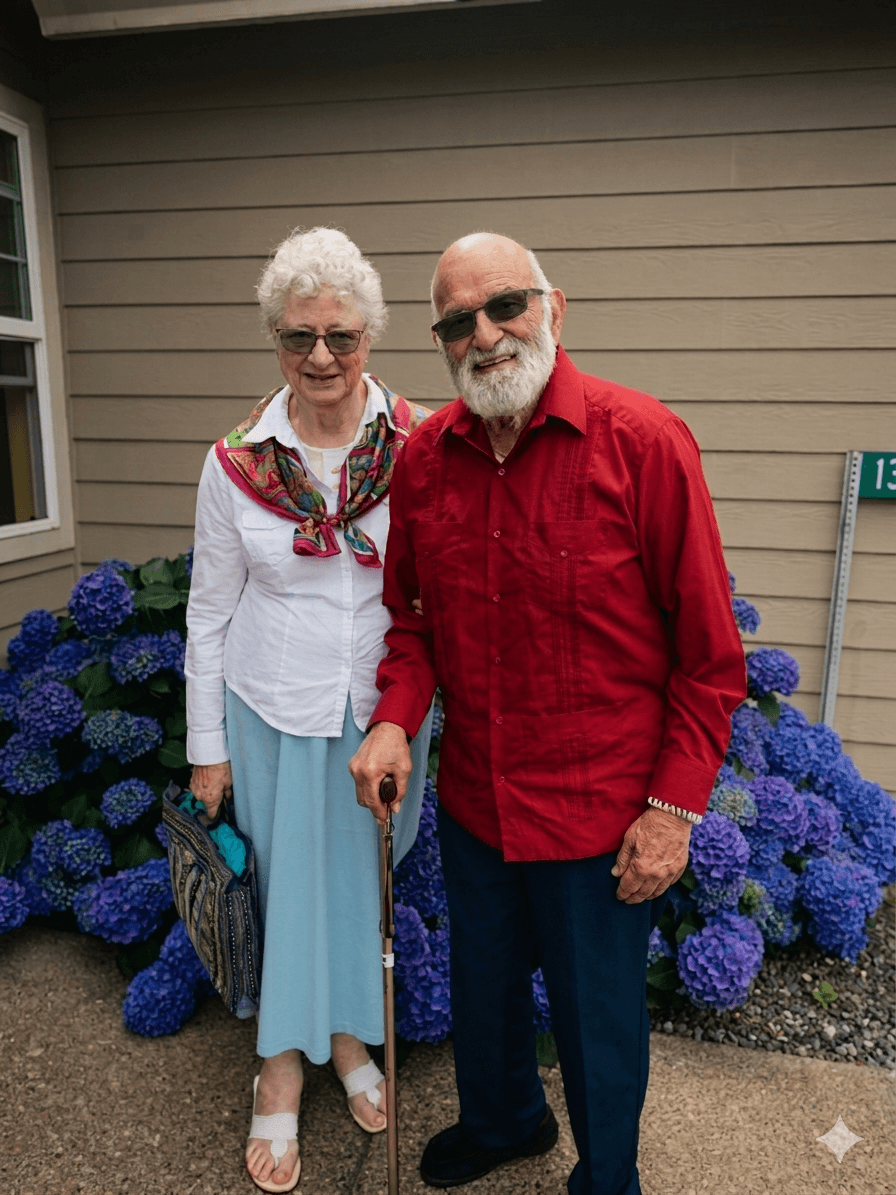 Pastor Jack Sequeira and Jean Sequeira standing together